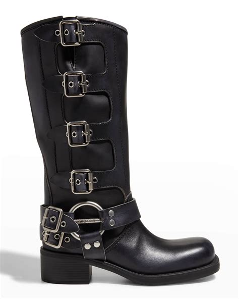 spring 2014 miu miu boots|miu buckle boots.